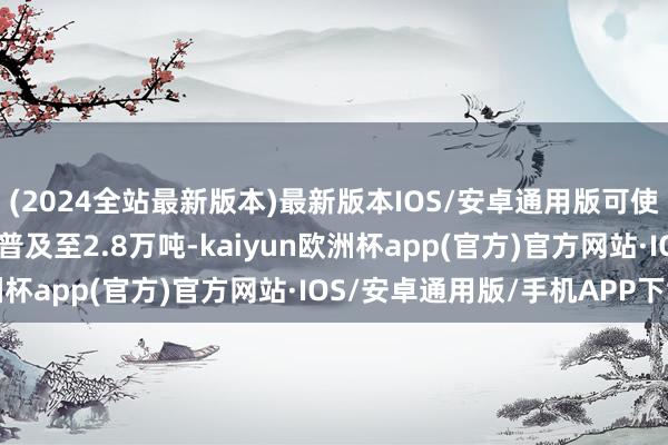 (2024全站最新版本)最新版本IOS/安卓通用版可使日均输油量从1.2万吨普及至2.8万吨-kaiyun欧洲杯app(官方)官方网站·IOS/安卓通用版/手机APP下载
